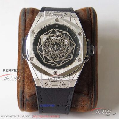 HB Factory Hublot Big Bang Unico Sang Bleu Titanium 45 MM Hexagonal Bezel Copy HUB1213 Watch 415.NX.1112.VR 